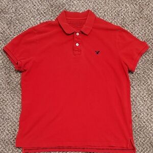 American Eagle Outfitters Red Polo Shirt